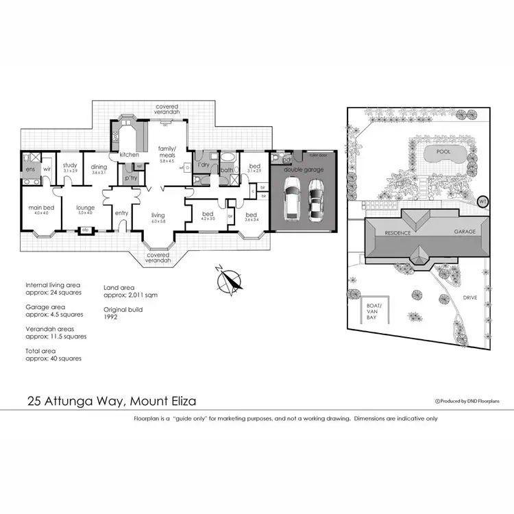 Floorplan of Homely house listing, 25 Attunga Way, Mount Eliza VIC 3930