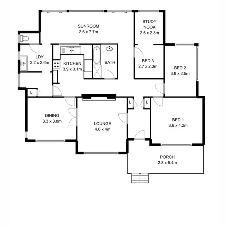 Floorplan of Homely house listing, 42 Simper Street, Wembley WA 6014