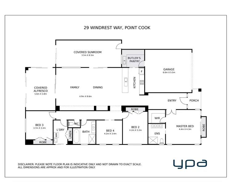 Floorplan of Homely house listing, 29 Windrest Way, Point Cook VIC 3030