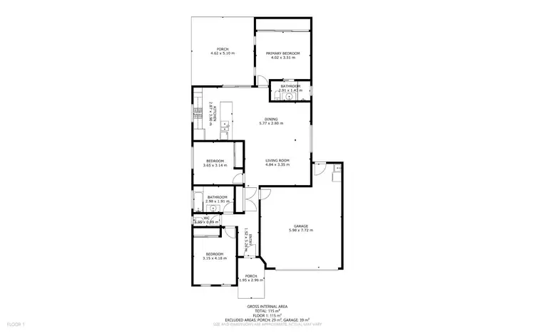 Floorplan of Homely house listing, 50 Fremont Street, Mount Low QLD 4818