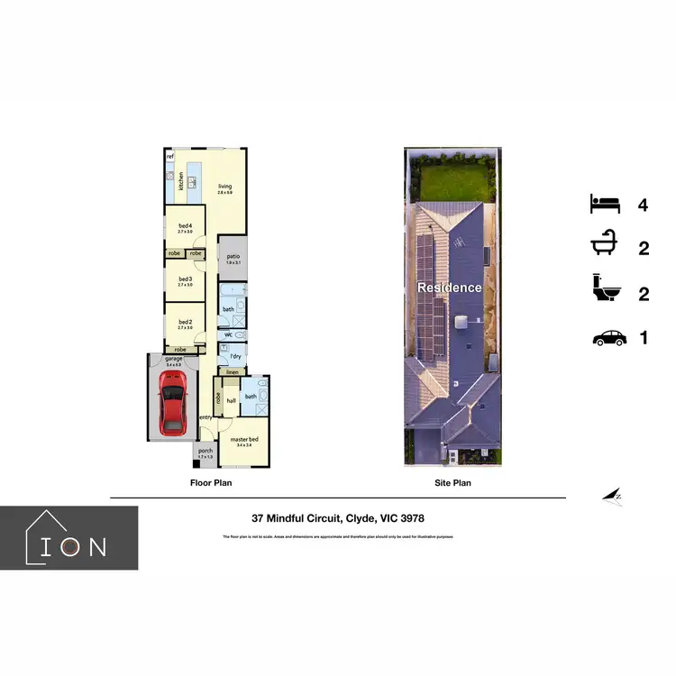 Floorplan of Homely house listing, 37 Mindful Circuit, Clyde VIC 3978