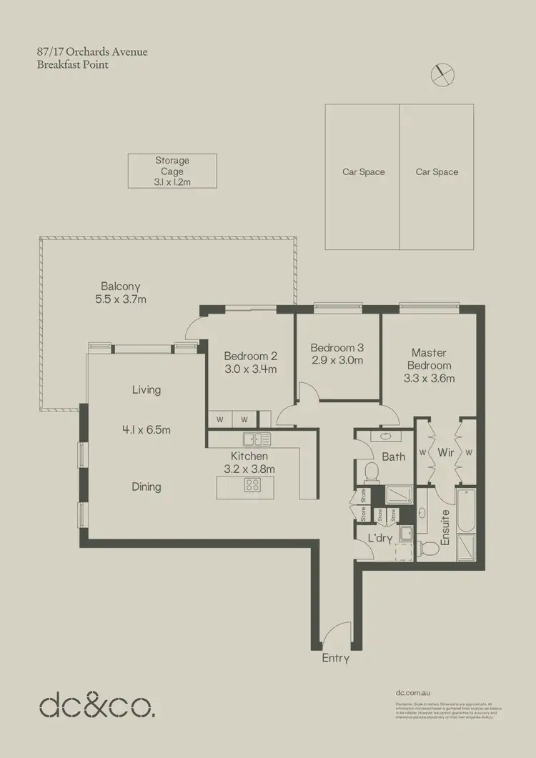 Floorplan of Homely apartment listing, 87/17 Orchards Avenue, Breakfast Point NSW 2137