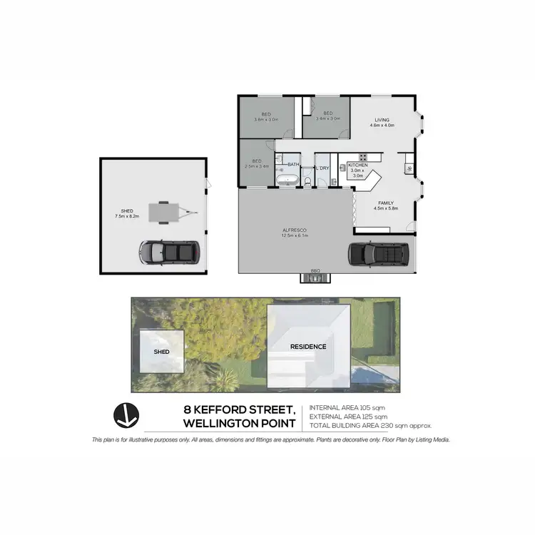 Floorplan of Homely house listing, 8 Kefford Street, Wellington Point QLD 4160