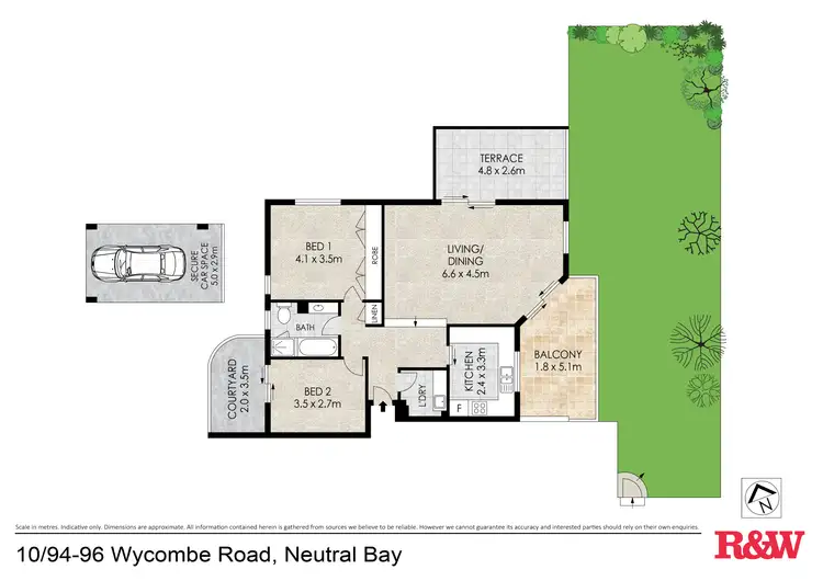 Floorplan of Homely apartment listing, 10/94-96 Wycombe Road, Neutral Bay NSW 2089