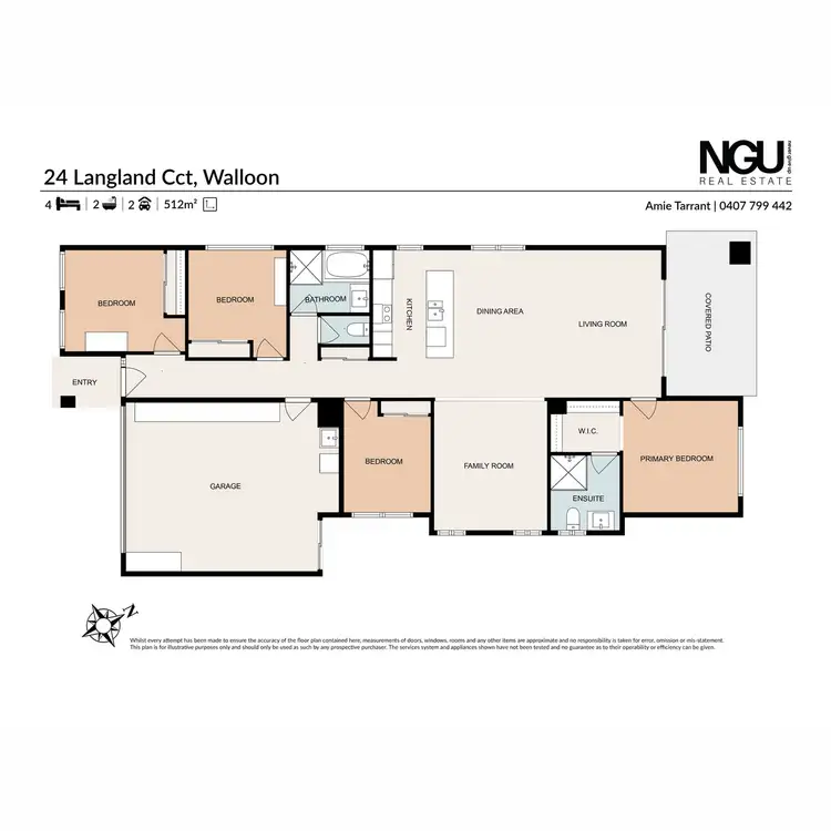 Floorplan of Homely house listing, 24 Langland Circuit, Walloon QLD 4306
