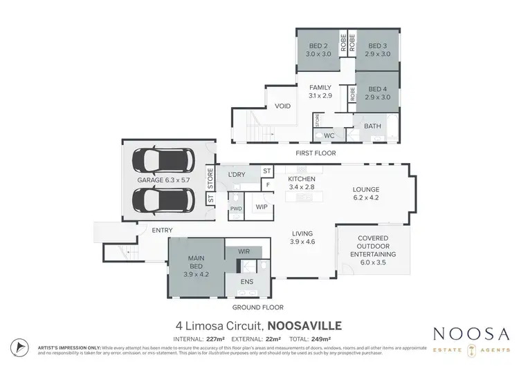 Floorplan of Homely house listing, 4 Limosa Circuit, Noosaville QLD 4566