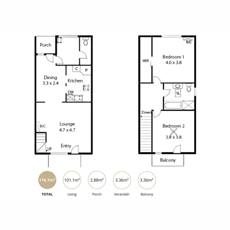 Floorplan of Homely townhouse listing, 15/196 Morphett Road, Glengowrie SA 5044