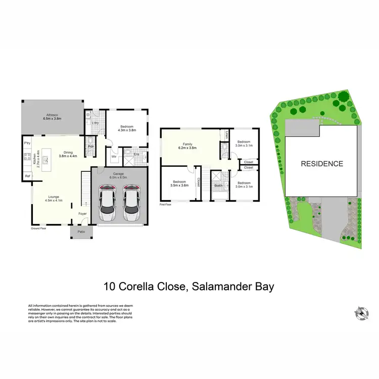 Floorplan of Homely house listing, 10 Corella Close, Salamander Bay NSW 2317