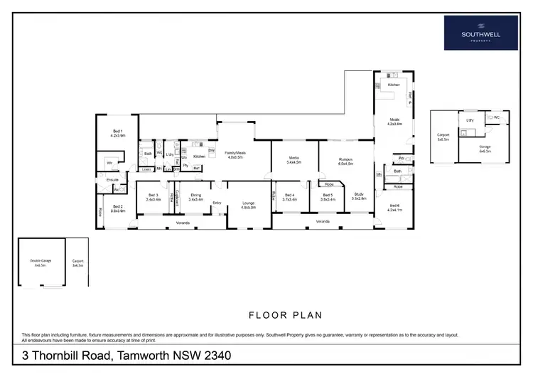 Floorplan of Homely house listing, 3 Thornbill Road, Tamworth NSW 2340