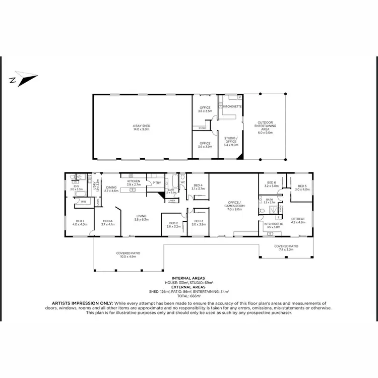 Floorplan of Homely rural property listing, 138 Atkinson Road, Kiamba QLD 4560