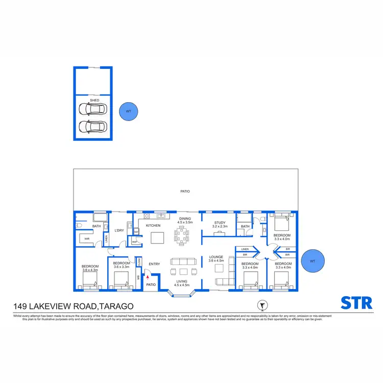 Floorplan of Homely rural property listing, 149 Lakeview Road, Tarago NSW 2580