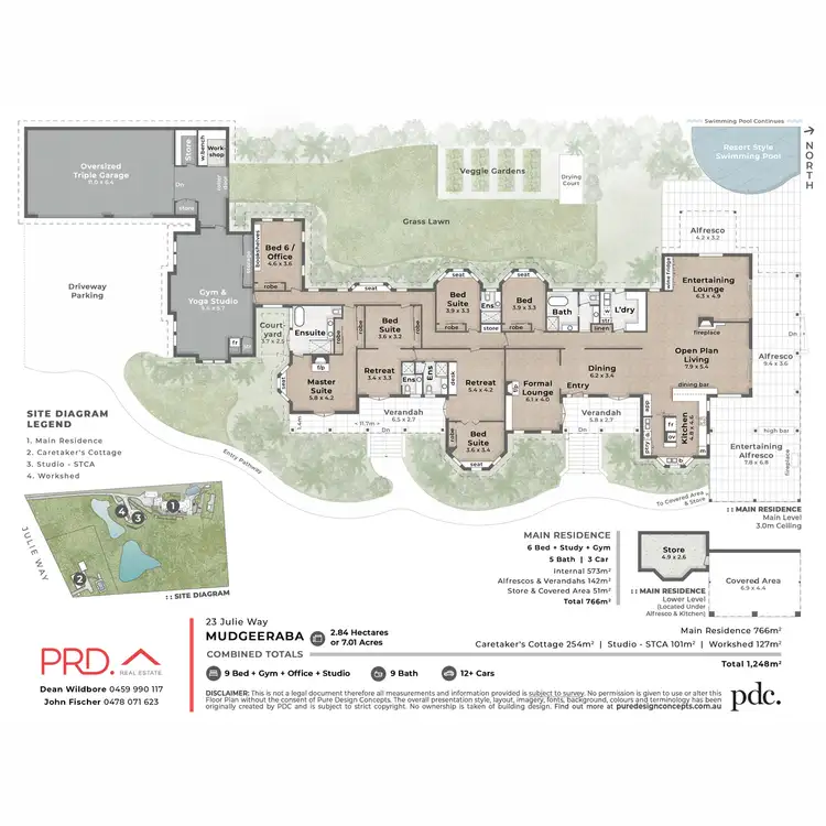 Floorplan of Homely rural property listing, 23 Julie Way, Mudgeeraba QLD 4213