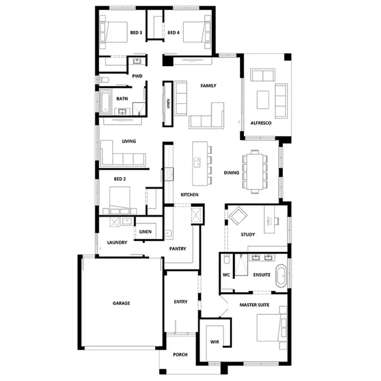 Floorplan of Homely house listing, 4 Woolshed Drive, Thurgoona NSW 2640