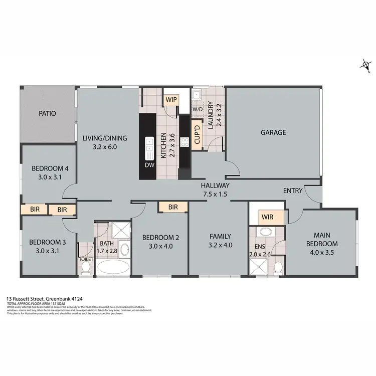 Floorplan of Homely house listing, 13 Russett Street, Greenbank QLD 4124