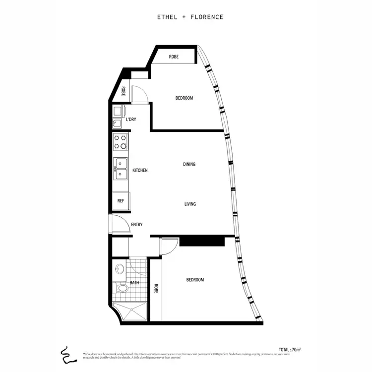 Floorplan of Homely apartment listing, 307/140 Alice Street, Brisbane City QLD 4000