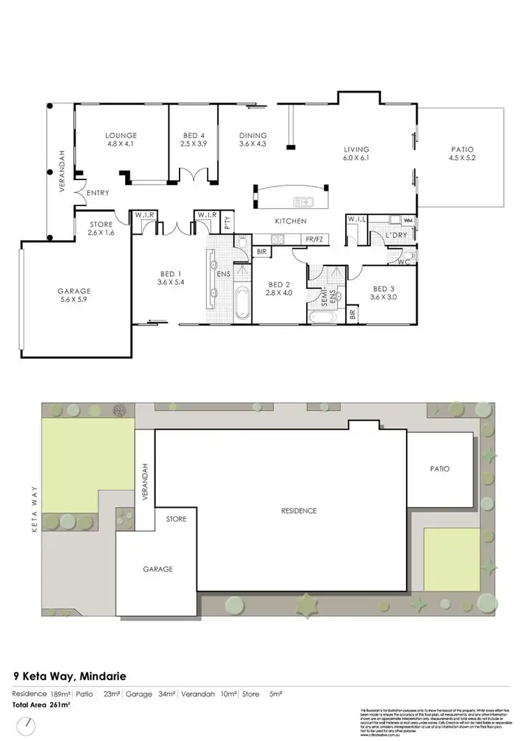 Floorplan of Homely house listing, 9 Keta Way, Mindarie WA 6030