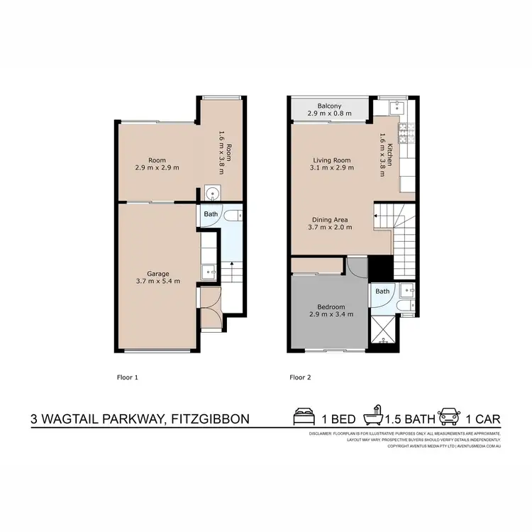 Floorplan of Homely house listing, 3 Wagtail Parkway, Fitzgibbon QLD 4018
