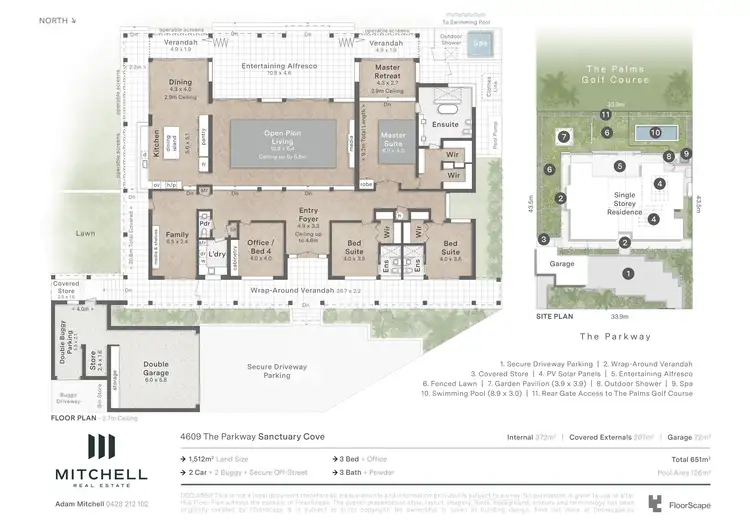 Floorplan of Homely house listing, 4609 The Parkway, Sanctuary Cove QLD 4212