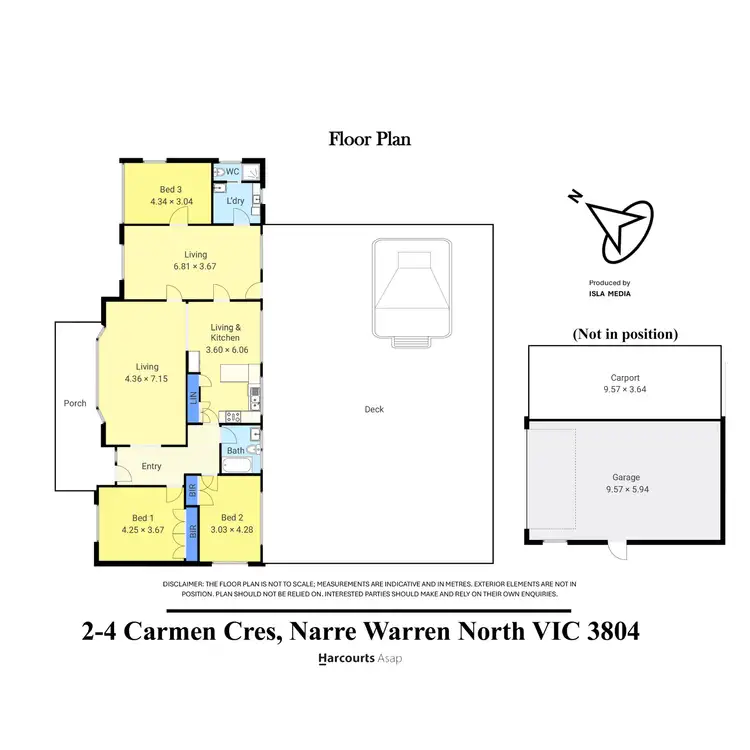 Floorplan of Homely house listing, 2 - 4 Carmen Crescent, Narre Warren North VIC 3804