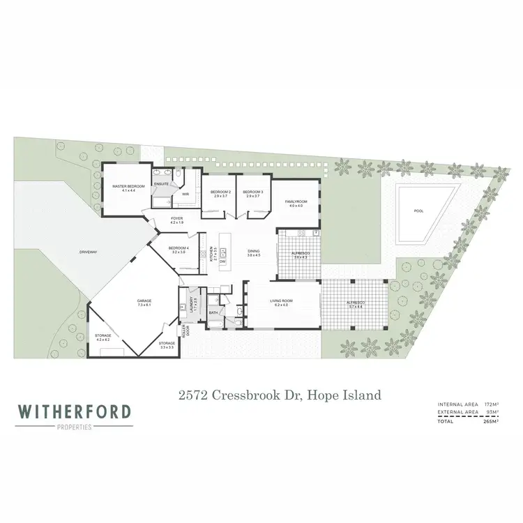 Floorplan of Homely house listing, 2572 Cressbrook  Drive, Hope Island QLD 4212