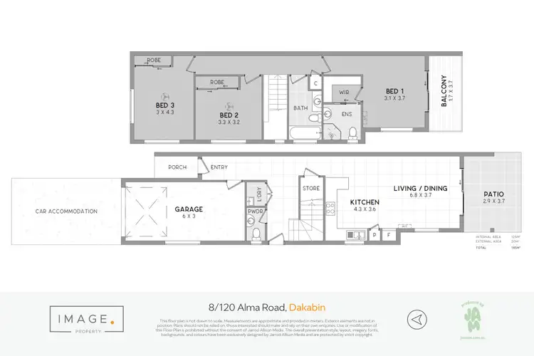 Floorplan of Homely townhouse listing, 8/120 Alma Road, Dakabin QLD 4503