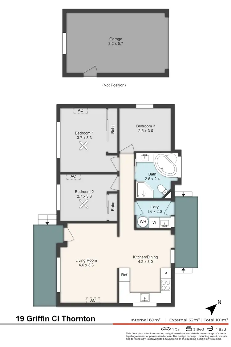 Floorplan of Homely house listing, 19 Griffin Close, Thornton NSW 2322