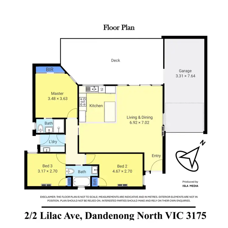 Floorplan of Homely unit listing, 2/2 Lilac Avenue, Dandenong North VIC 3175