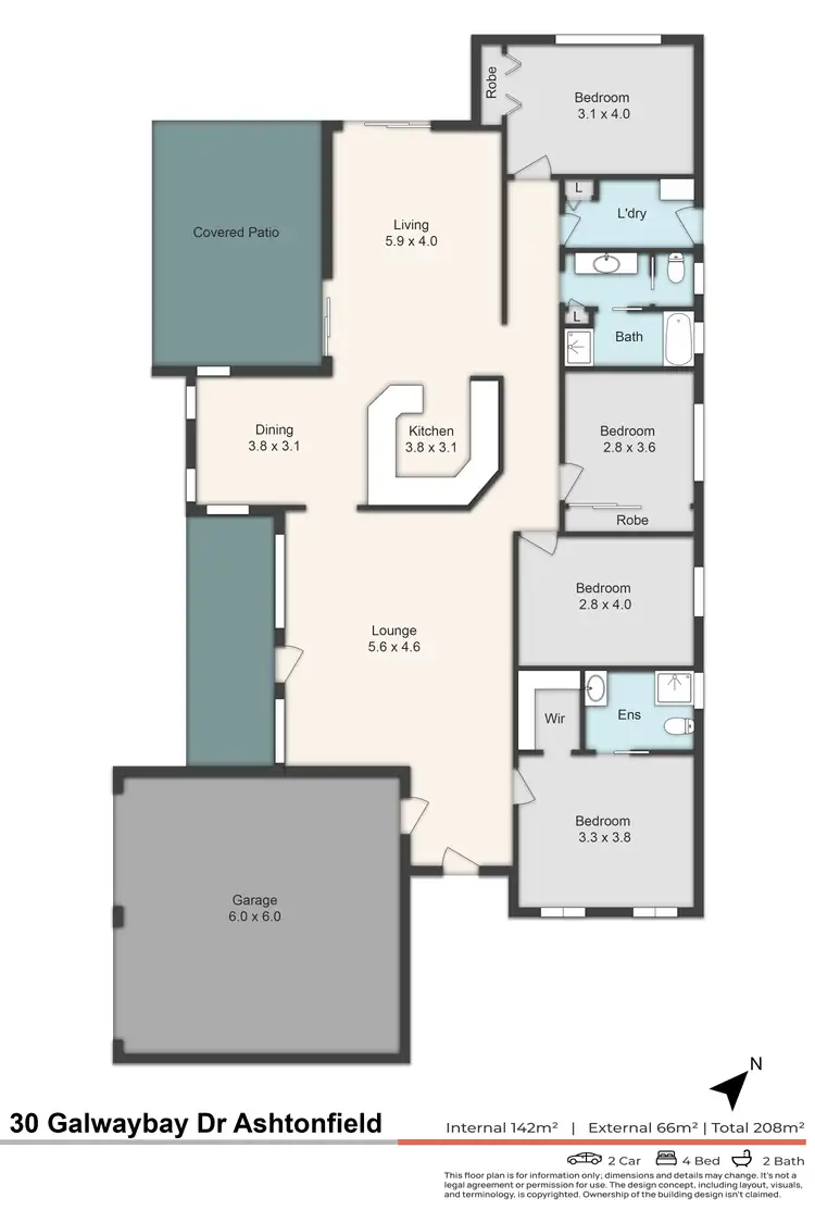 Floorplan of Homely house listing, 30 Galway Bay Drive, Ashtonfield NSW 2323