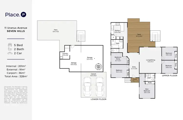 Floorplan of Homely house listing, 11 Uranus Avenue, Seven Hills QLD 4170