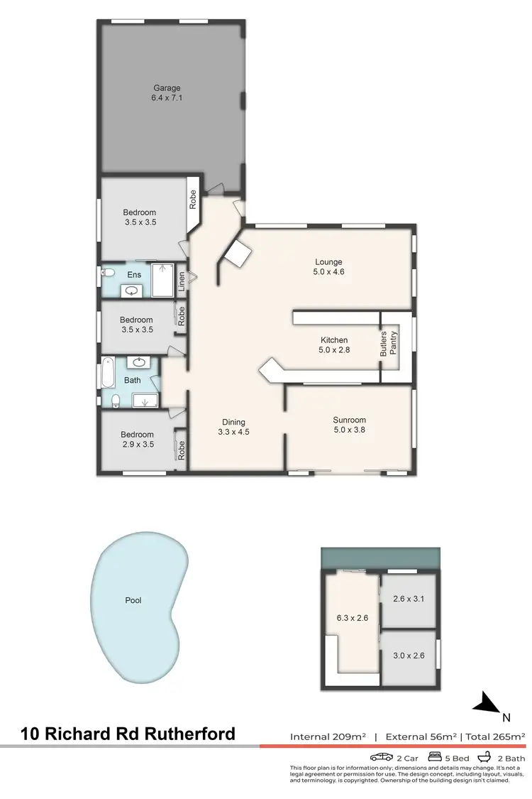 Floorplan of Homely house listing, 10 Richard Road, Rutherford NSW 2320
