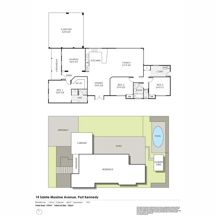 Floorplan of Homely house listing, 14 Sainte Maxime Avenue, Port Kennedy WA 6172