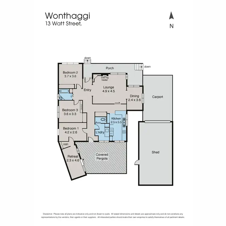 Floorplan of Homely house listing, 13 Watt Street, Wonthaggi VIC 3995