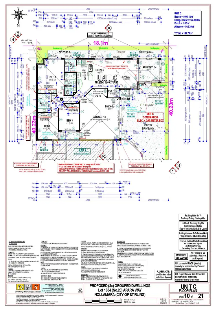 Floorplan of Homely house listing, 20C Apara Way, Nollamara WA 6061