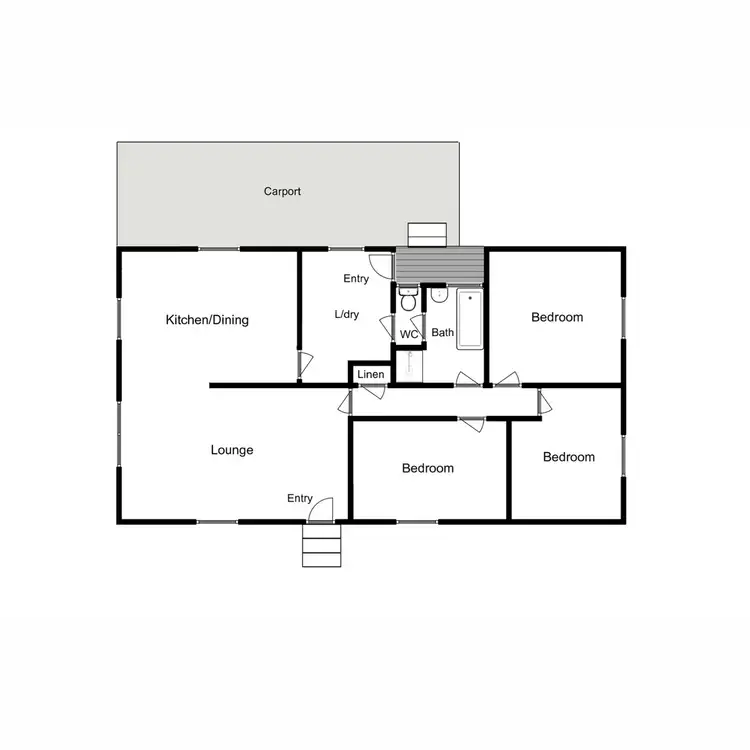Floorplan of Homely house listing, 10 Gum Drive, Rosebery TAS 7470