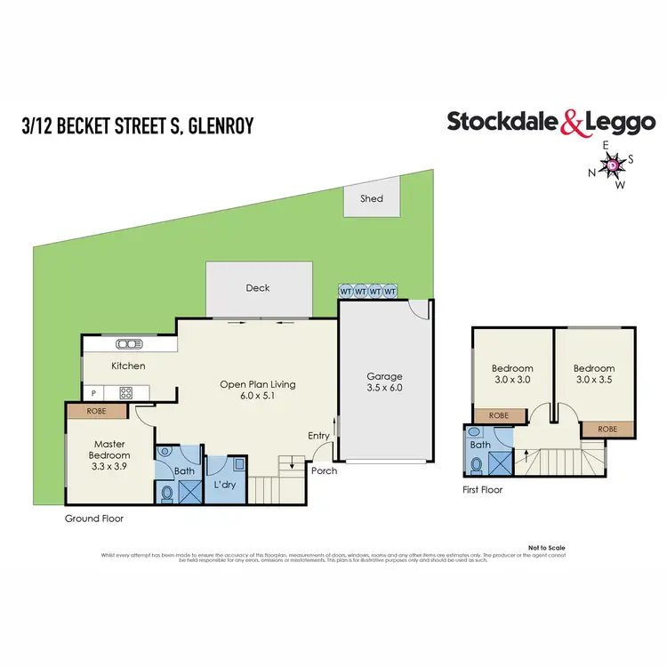 Floorplan of Homely townhouse listing, 3/12 Becket Street South, Glenroy VIC 3046