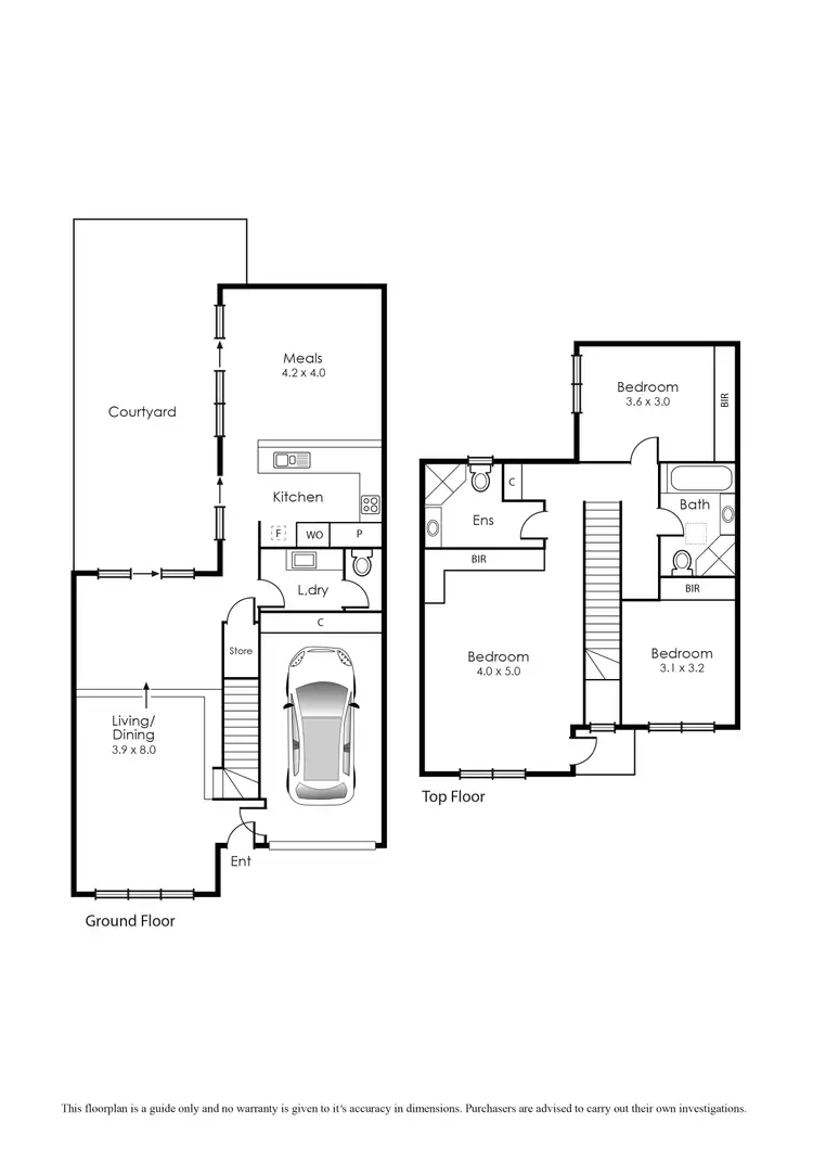 Floorplan of Homely house listing, 8 Park Square, Port Melbourne VIC 3207