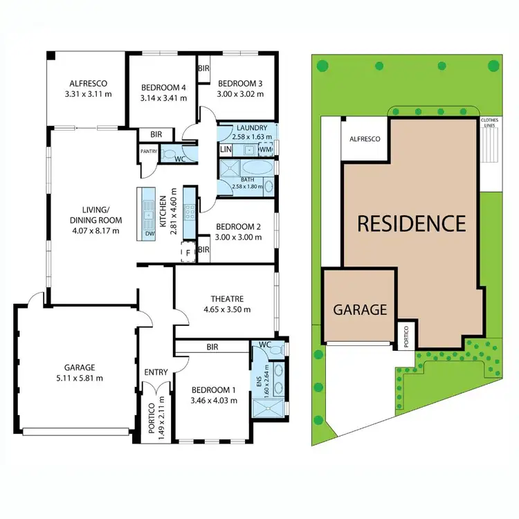 Floorplan of Homely house listing, 65 Marlinspike Boulevard, Jindalee WA 6036