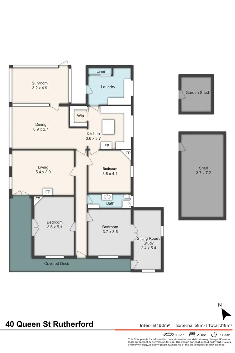 Floorplan of Homely house listing, 40 Queen Street, Rutherford NSW 2320