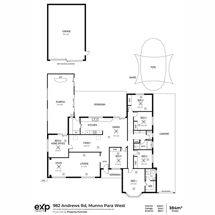 Floorplan of Homely house listing, 982 Andrews Road, Munno Para West SA 5115