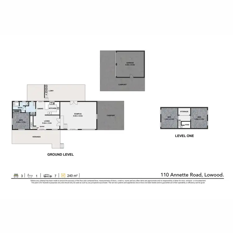 Floorplan of Homely house listing, 110 Annette Road, Lowood QLD 4311