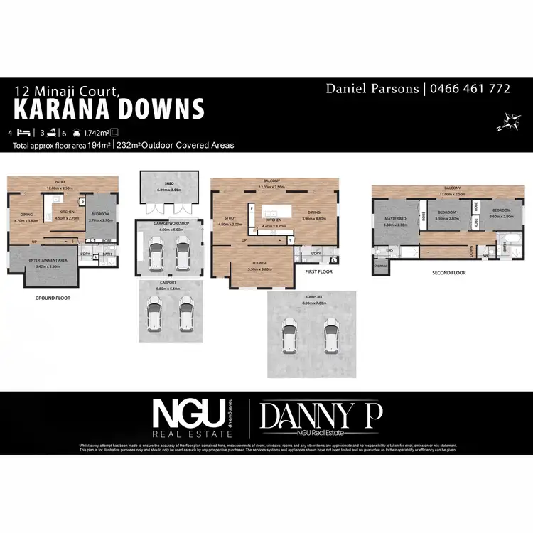 Floorplan of Homely house listing, 12 Minaji Court, Karana Downs QLD 4306