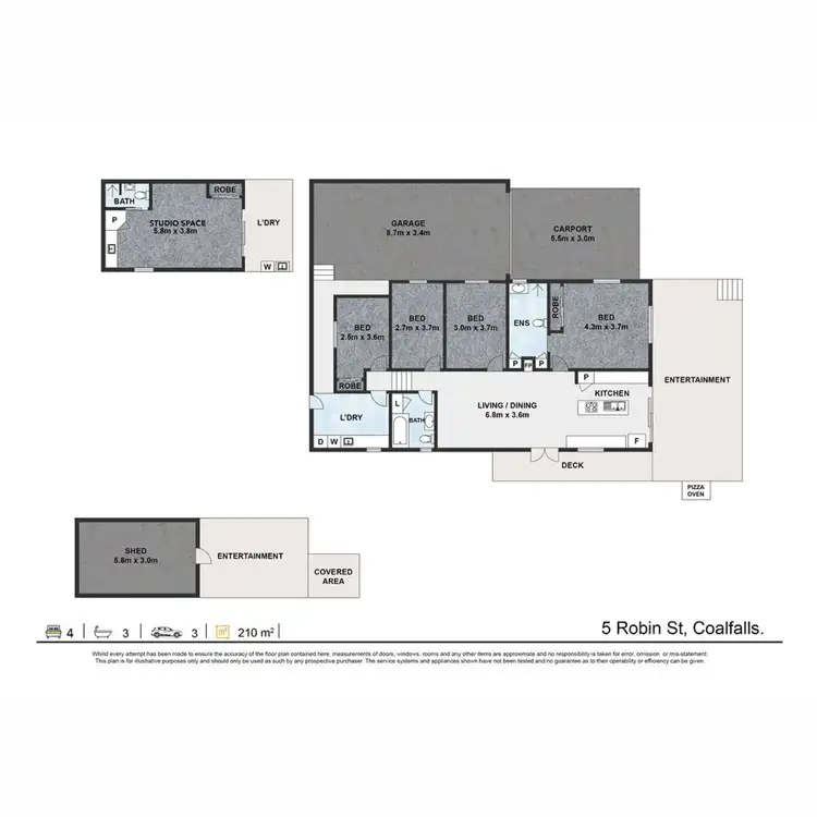 Floorplan of Homely house listing, 5 Robin Street, Coalfalls QLD 4305