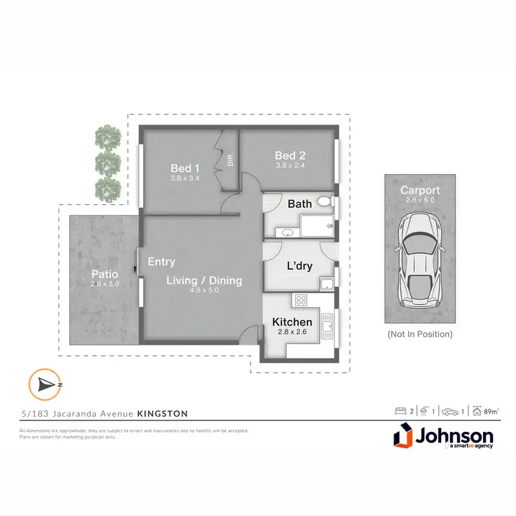 Floorplan of Homely townhouse listing, 5/183 Jacaranda Avenue, Kingston QLD 4114