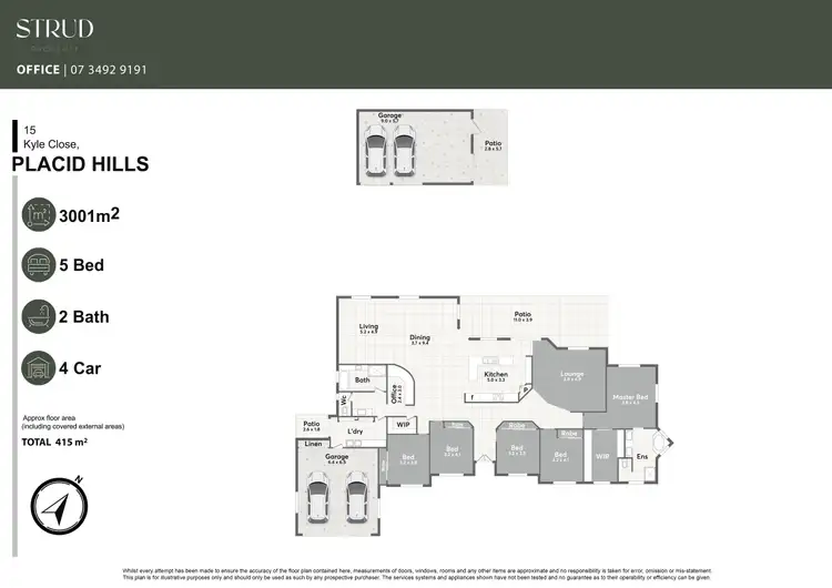 Floorplan of Homely house listing, 15 Kyle Close, Placid Hills QLD 4343