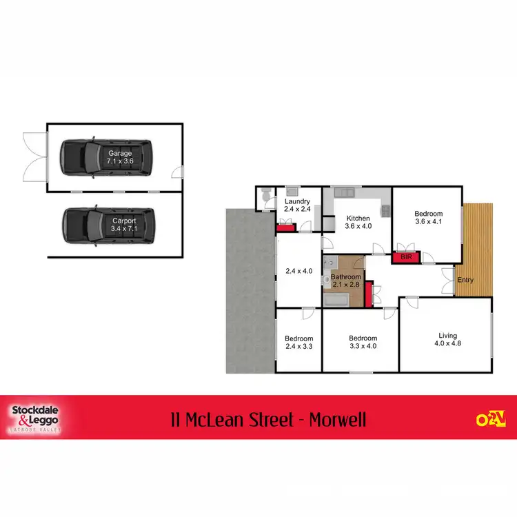 Floorplan of Homely house listing, 11 Mclean Street, Morwell VIC 3840