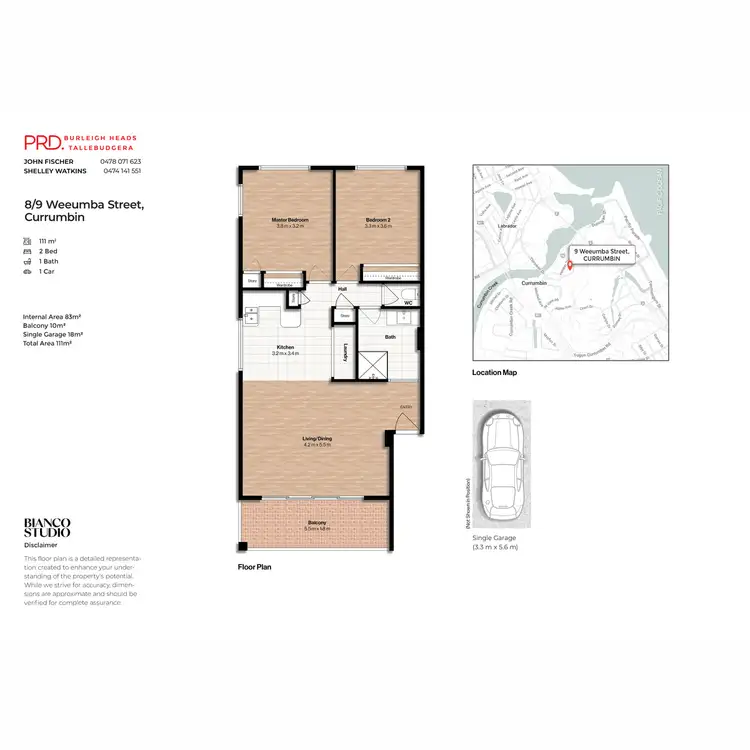 Floorplan of Homely flat listing, 8/9 Weeumba Street, Currumbin QLD 4223
