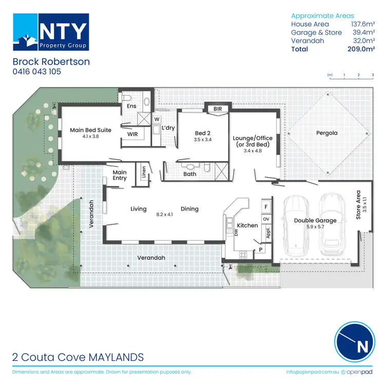 Floorplan of Homely house listing, 2 Couta Cove, Maylands WA 6051