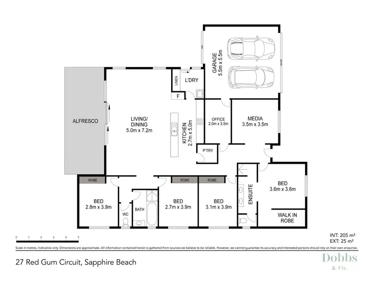 Floorplan of Homely house listing, 27 Red Gum Circuit, Sapphire Beach NSW 2450