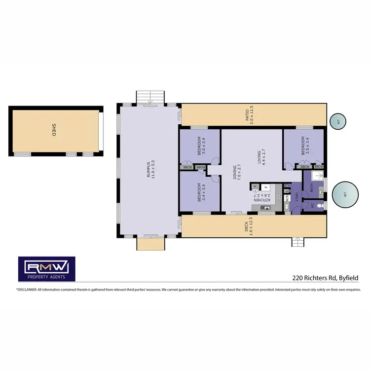 Floorplan of Homely house listing, 220 Richters Road, Byfield QLD 4703