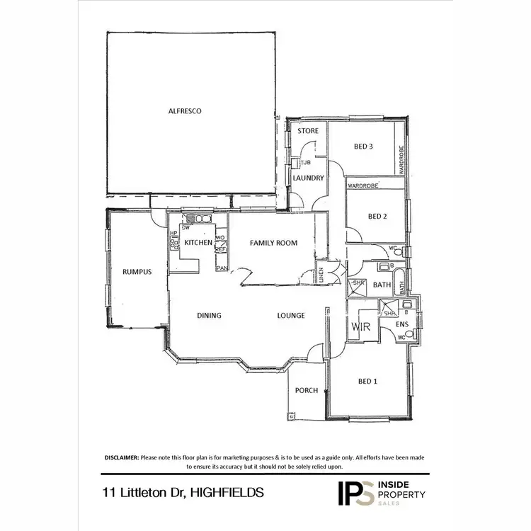 Floorplan of Homely house listing, 11 Littleton Drive, Highfields QLD 4352